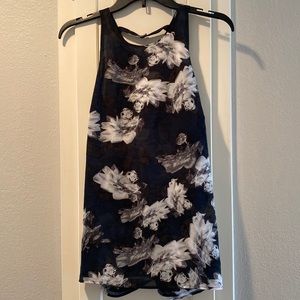 Creative Commune black and white floral tank